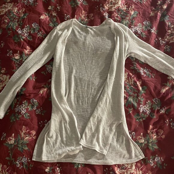 Cute White Medium-long Sweater - Picture 1 of 3